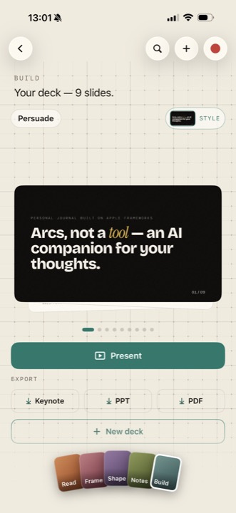 Arcs Build in light mode